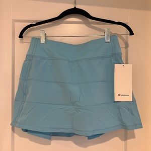 NWT Blue Chill Lululemon Pace Rival Skirt (Tall) SIZE 4!